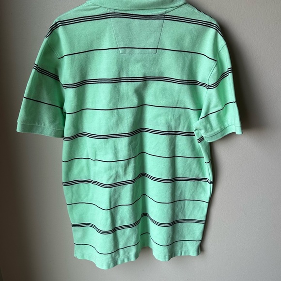 New Nautica green and navy striped polo - Picture 2 of 9